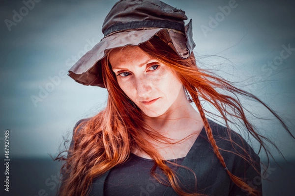 Obraz Female portrait pirate