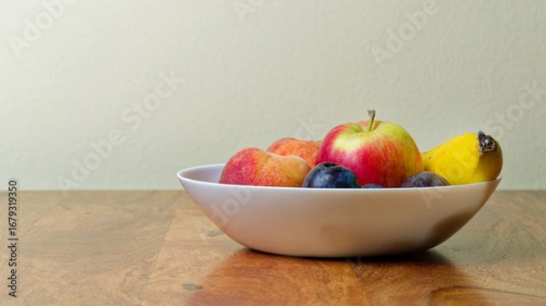 Fototapeta Still life with fruit in bowl