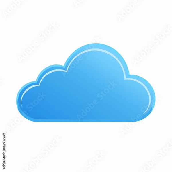 Fototapeta Wolke als Wetter-Icon