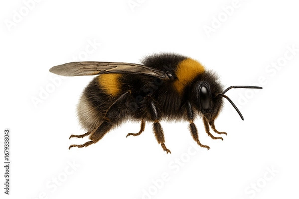 Fototapeta Common bumblebee insect macro closeup
