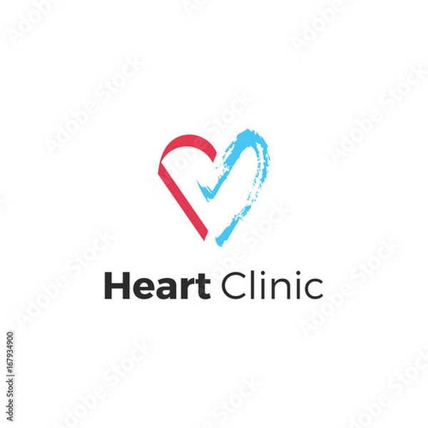 Fototapeta Heart clinic logo