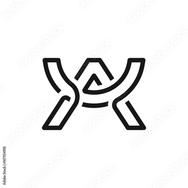 Fototapeta Letter A logo