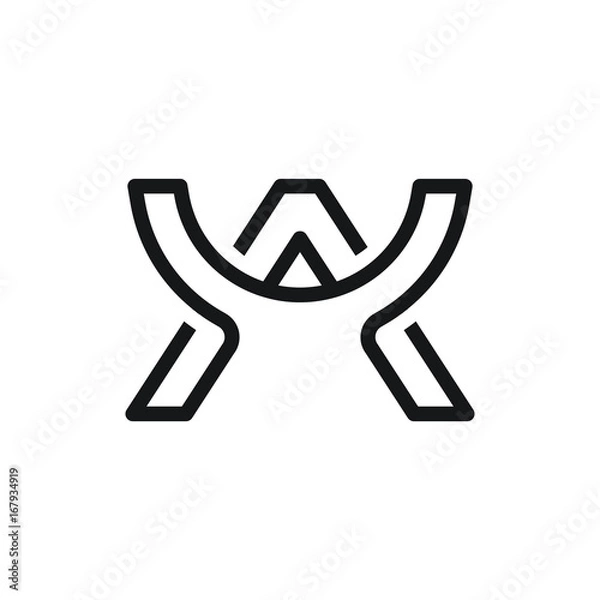 Fototapeta Letter A logo template