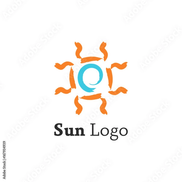 Fototapeta Sun logo template