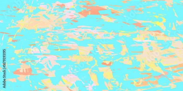 Fototapeta vintage colorful pastel abstract background . bright expression graphic painting . playful elements wallpaper  