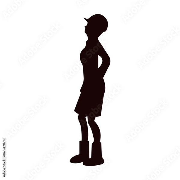 Obraz Construction Worker Silhouette