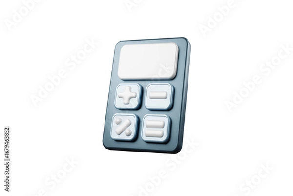 Obraz 3D calculator floating in the air