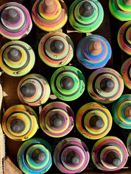 Obraz colorful pottery