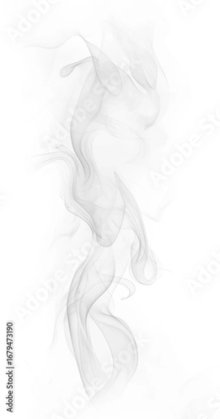 Obraz smoke on white background