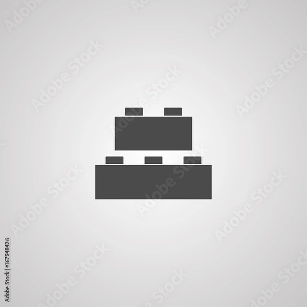 Obraz Building block icon