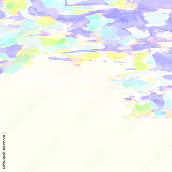 Fototapeta colorful light pastel  abstract with cream  background . 