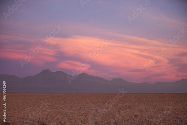 Obraz Atacama Desert Chile Mountain Sunset