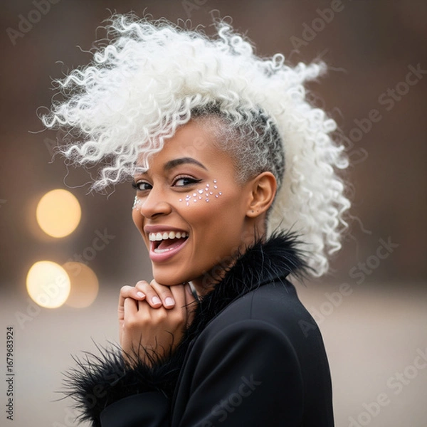 Obraz Coiffure audacieuse et style chic
