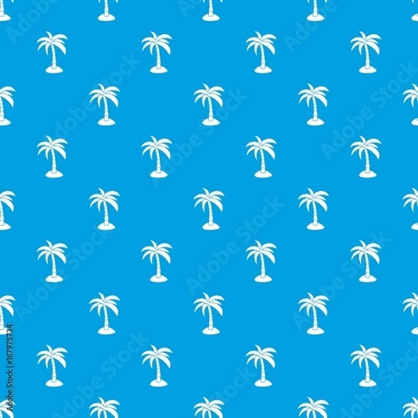 Obraz Palm pattern seamless blue