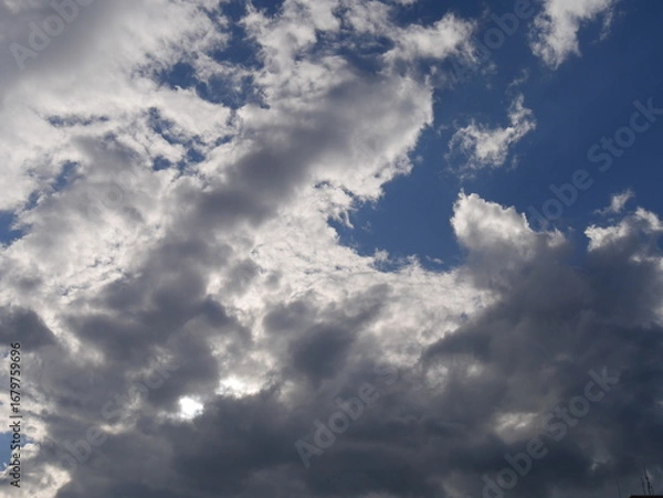 Obraz blue sky with clouds