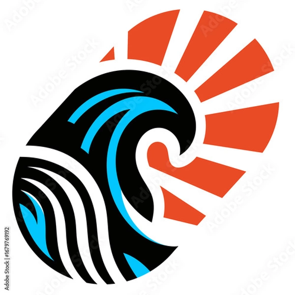 Obraz the sun sets and rises over the ocean