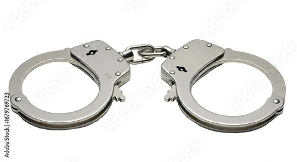 Obraz Isolated Handcuffs