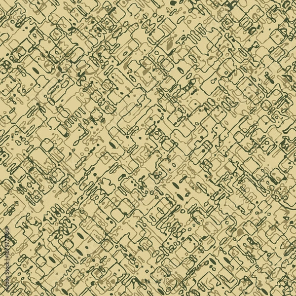 Fototapeta Camouflage seamless pattern creating military style background