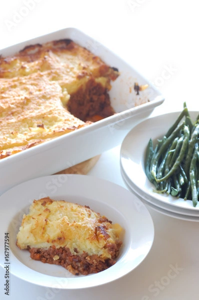 Obraz fresh baked shepherds pie