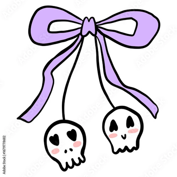 Obraz Cute Halloween Pastel with Coquette