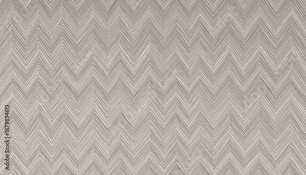 Fototapeta Neutral Beige Linen Wallcovering with Faint Chevron Pattern
