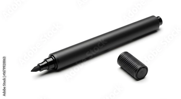 Obraz Unleash Your Creativity with this Sleek Black Marker for Bold Designs and Precise Lines perfect for artists and designers everywhere
