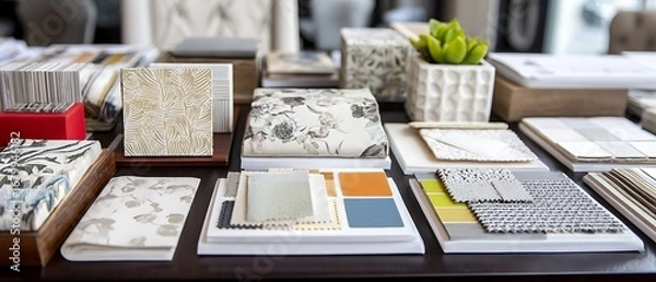 Obraz room styling fabric examples display
