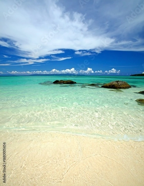 Obraz Tranquil beach scene