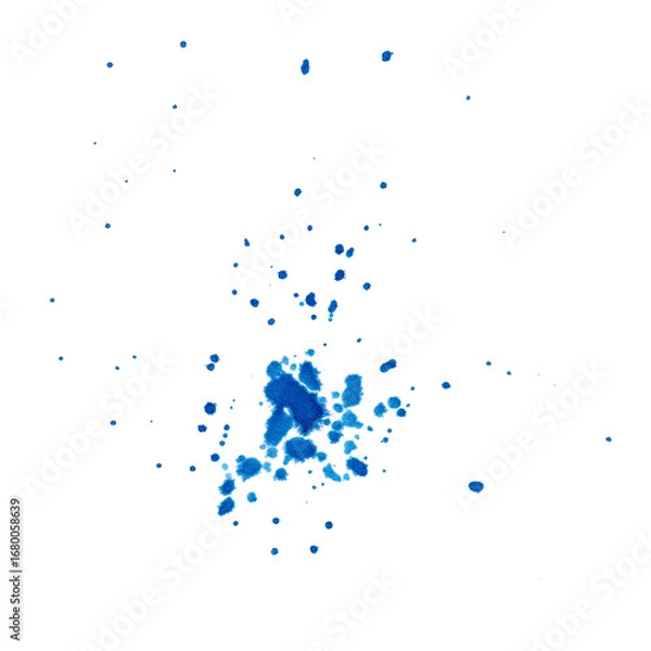 Fototapeta abstract blue paint splashes element
