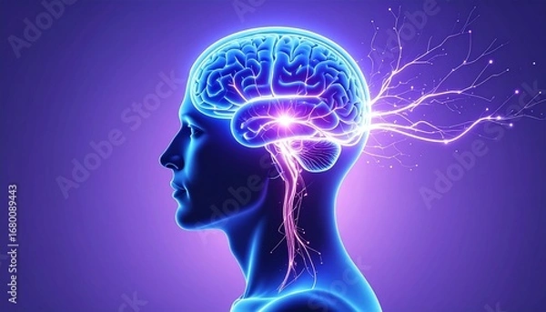 Obraz Brain idea flow