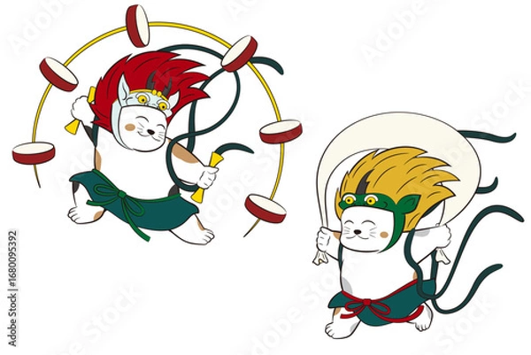 Obraz 猫のイラスト