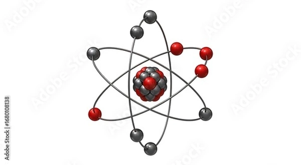 Fototapeta Atomic Structure Diagram.