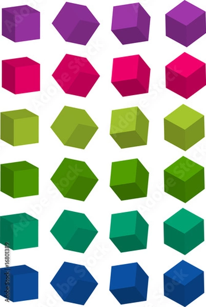 Obraz Farbige Würfel