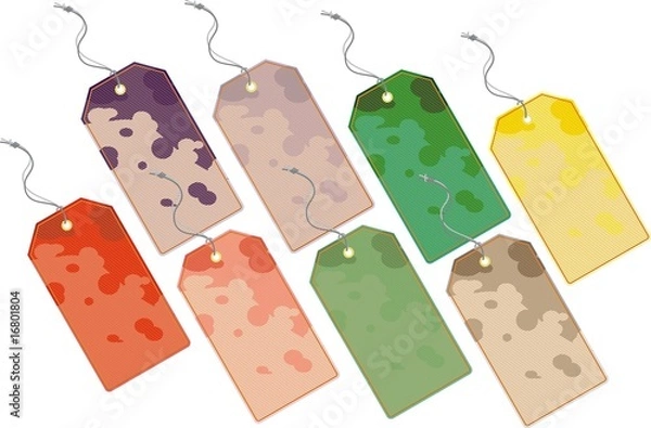 Fototapeta set label