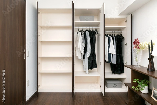 Obraz 造り付けのワードローブ、住まいの設備