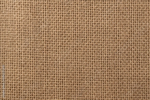 Fototapeta Close-Up of Burlap Fabric Texture – Natural Jute Material in Crisscross Weave
