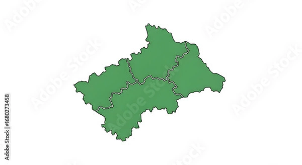 Fototapeta Peaceful worshipers find solace praying in ornate church with stunning stained-glass light beams