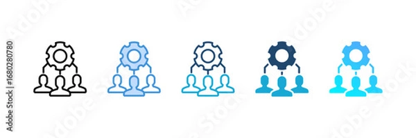 Obraz Lead Management  icon set multiple style collection