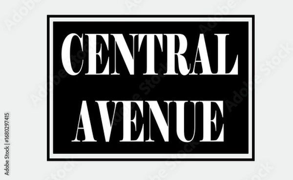 Obraz Central Avenue direction sign