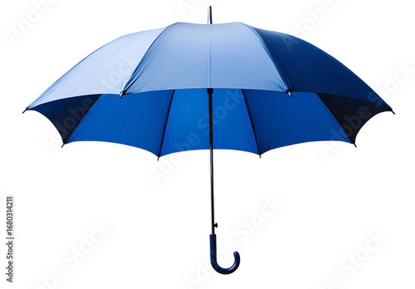 Fototapeta blue umbrella isolated on a transparent background, cutout png file in png format, ultra-realistic photography. 