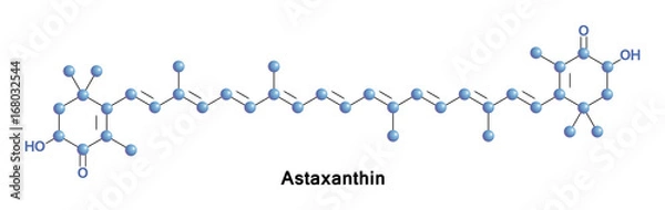 Fototapeta Astaxanthin is a keto-carotenoid