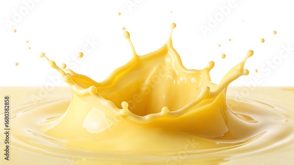 Fototapeta chocolate splash isolated on white background