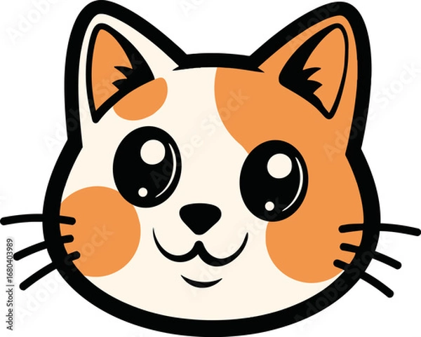 Obraz Adorable Cat Cartoon Character