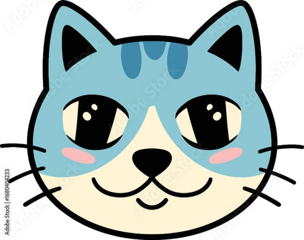 Obraz Adorable Cat Cartoon Character