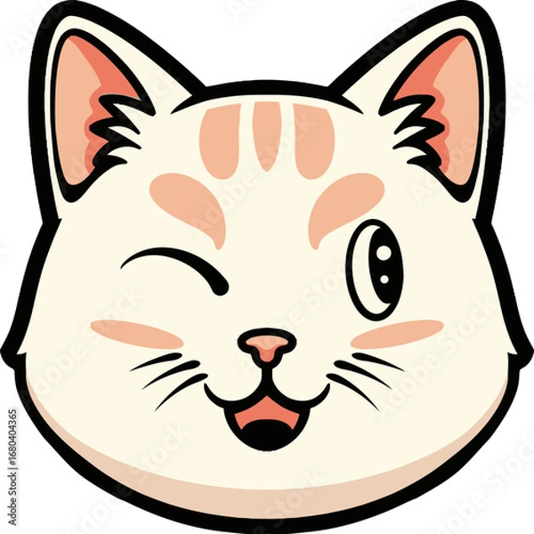 Obraz Adorable Cat Cartoon Character
