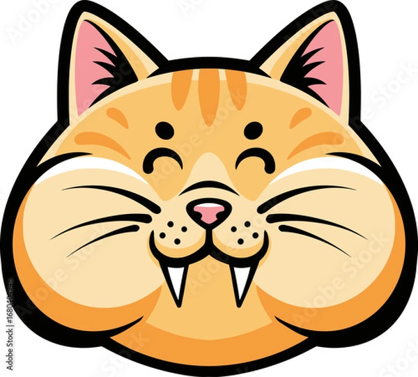 Obraz Adorable Cat Cartoon Character