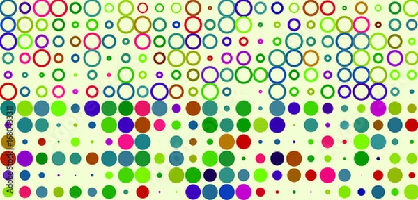 Fototapeta seamless pattern with colorful circles