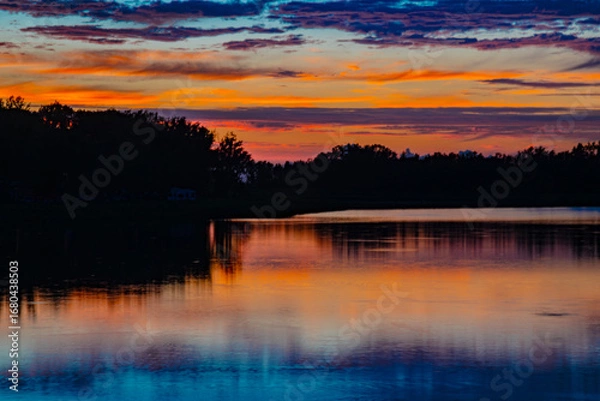 Obraz Reflections of a sunset