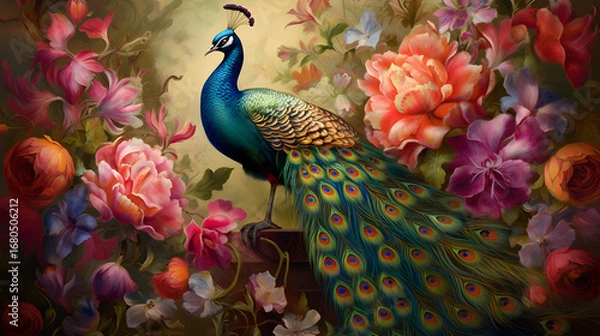 Obraz peacock with feathers