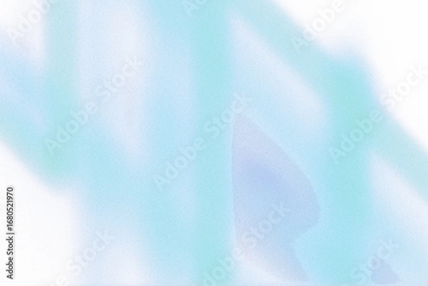 Fototapeta Abstract grainy gradient shape design element, blue color blurry noise shape, overlay effect
